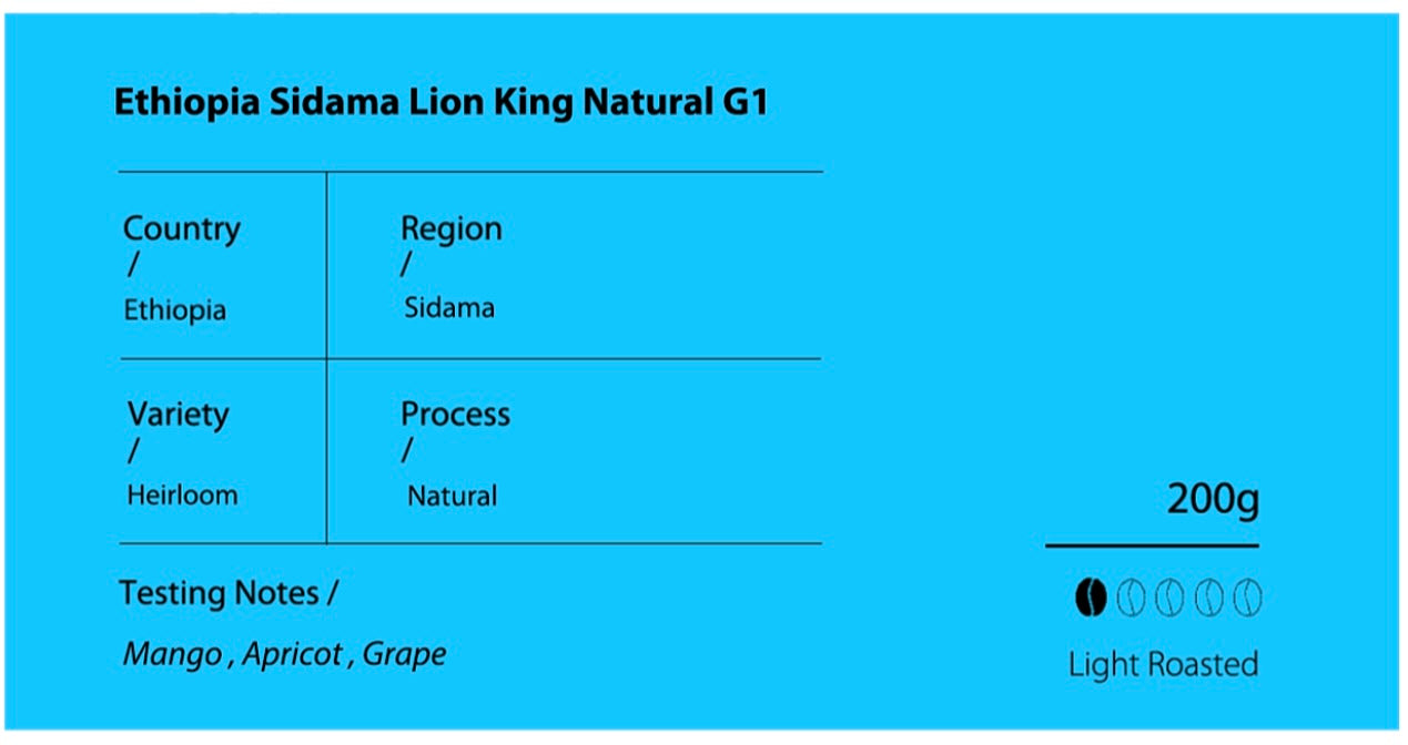Ethiopia Sidama Lion King Natural G1
