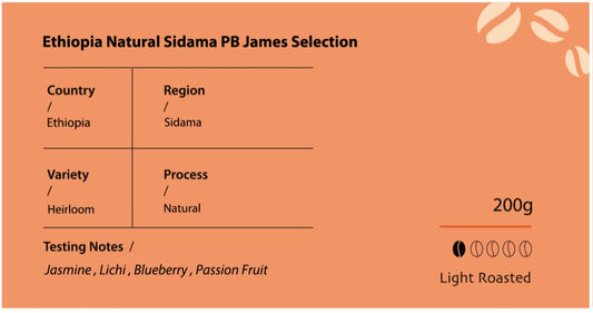 Ethiopia Natural Sidama PB James Selection